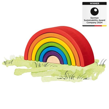 Goki -Holzbausteine ​​Regenbogen, 5dlg.