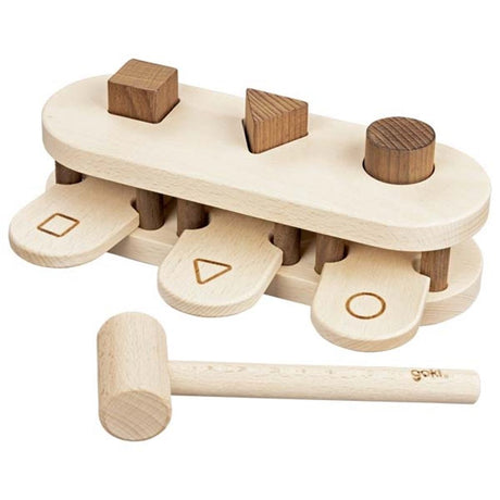 Goki hammer bench, goki nature. 21x12x7 cm.