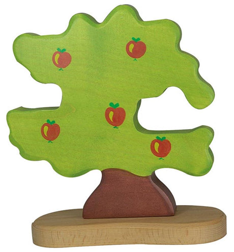 Holztiger Wald - Apfelbaum für Vögel - 20x2x20cm - Holzfigur - handgefertigt