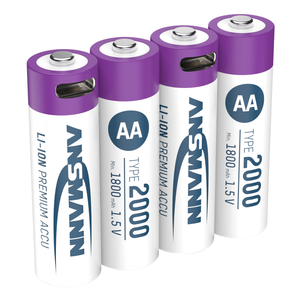 Ansmann rechargeable BAT AA and USB-C