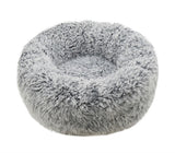 Rosewood Hundebett, silberfarben, flauschig, grau