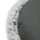 Rosewood Hundebett, silberfarben, flauschig, grau