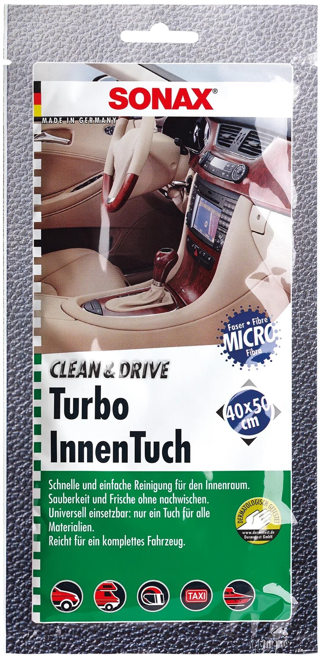 Sonax Reinigungstuch Clean Drive Turboinnentuch Reinigungstücher 1er Clean Drive