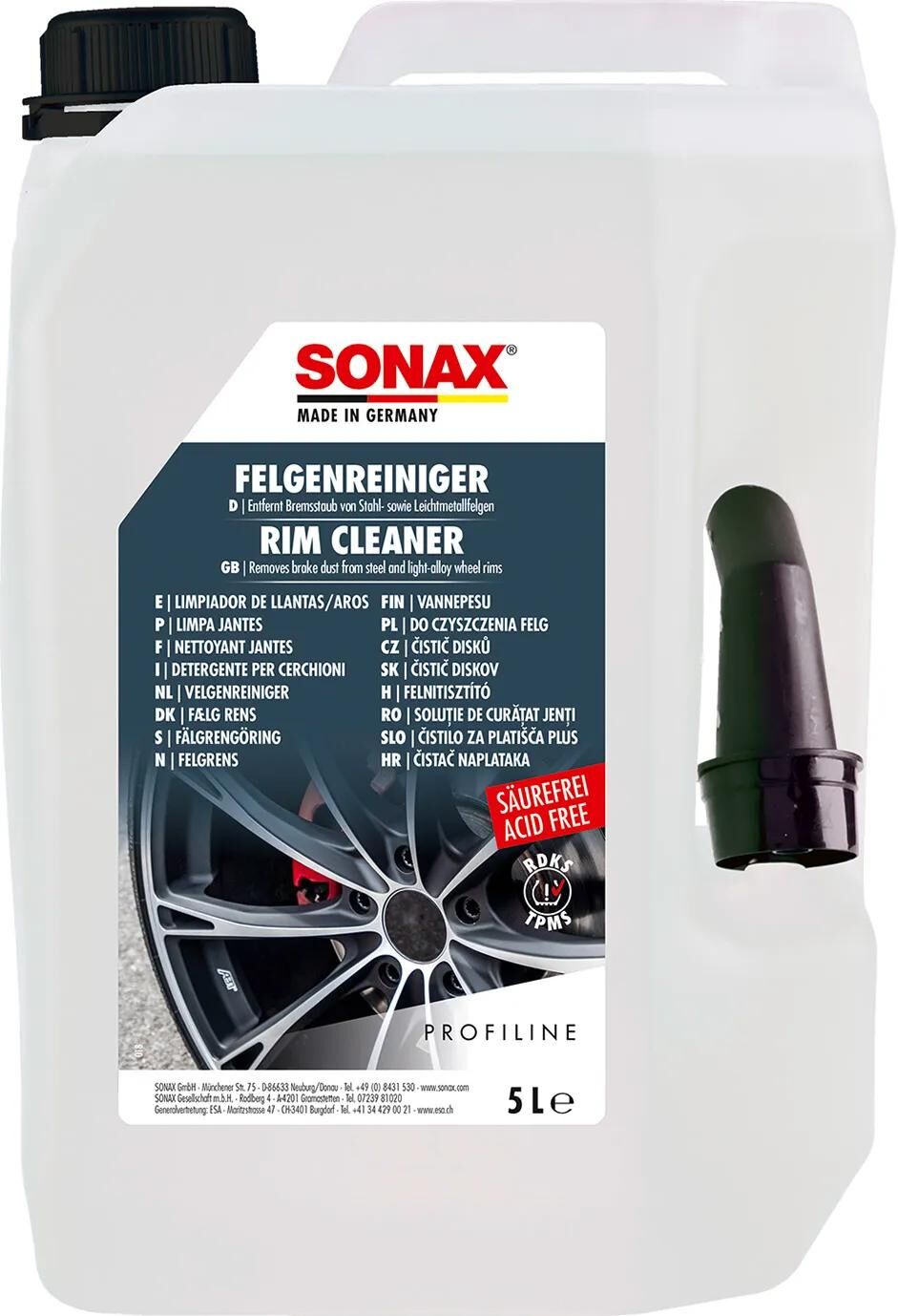 Sonax Felgenreiniger plus Felgenreiniger plus 5l Profiline