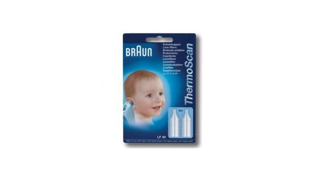 Braun LF-40 Filtro de lentes termoestros para escaneo hemo oorthermometer 40 piezas