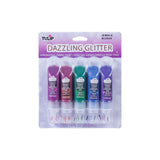 Tulpe • 3D-Textilfarbe mit Glitzer 29,5 ml, Juwelen, 5 Stück.