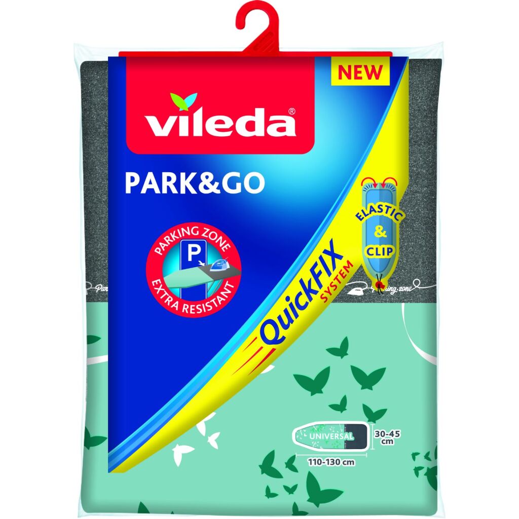 Vileda Park und Go QuickFix Bügelbrettbedeckung Mintgroen Grey