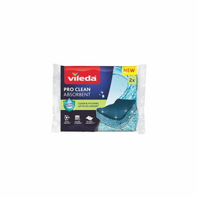 Vileda Pro Clean Schwamm mit Enzymen – 2 pro Packung
