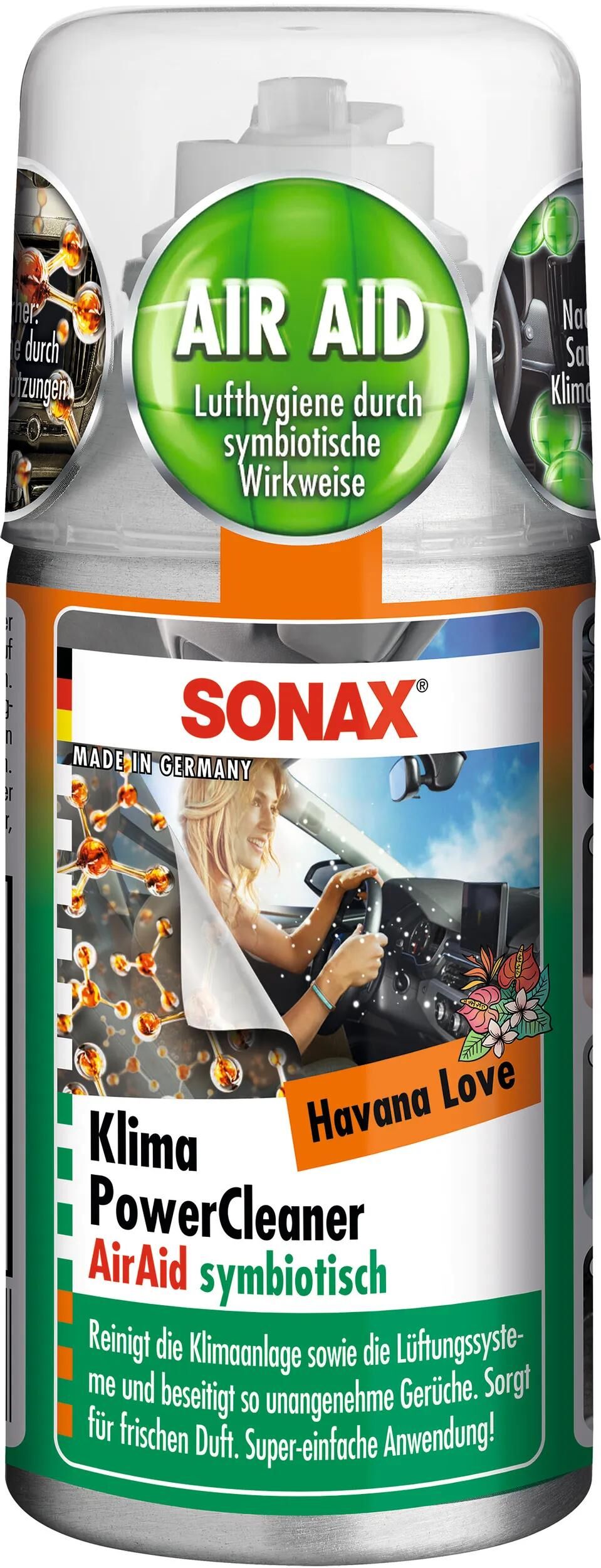Sonax Klimaanlagenreiniger Klimakraftreiniger Airaid. Klamapowercleaner 100 ml Havanna Liebe