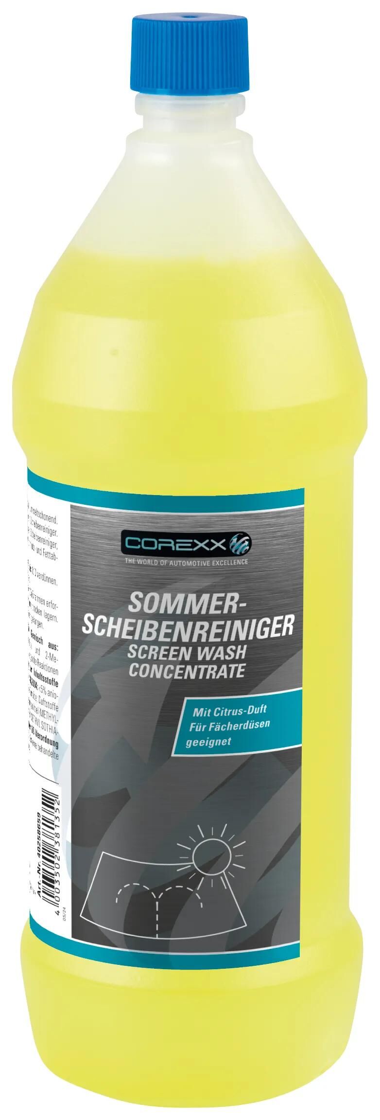 Corexx Fensterreiniger Sommer Citrus Fensterreiniger Konzentrat 1l