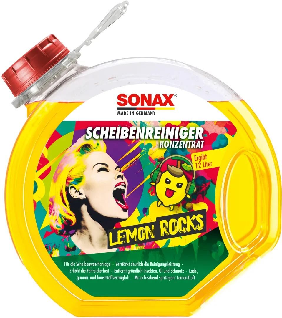 SONAX Fensterreiniger Scheibenrate Konzentrat 3 l Zitronenfelsen