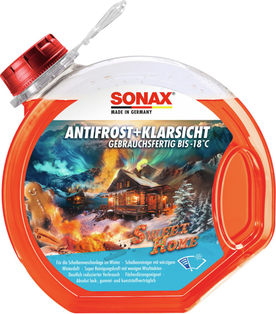 Sonax Frostschutzmittel Scheibenfrostschutz ClearSight. antif.clear 3 l -18c süßes Zuhause