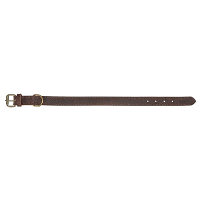 Trixie Hundehalsband rustikales Fettleder dunkelbraun