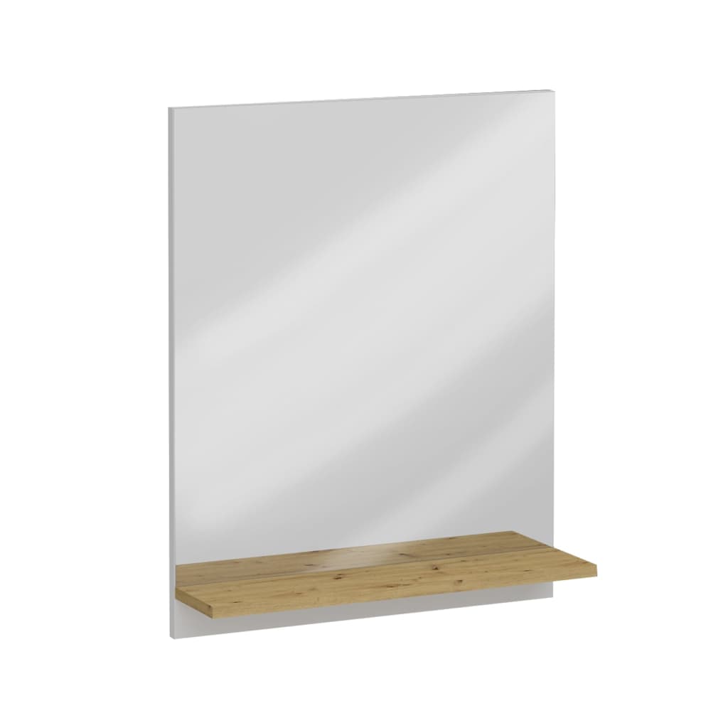 FMD -Wandspiegel mit Regal 54,5 x 13,5 x 67,5 cm Artisan Eiche