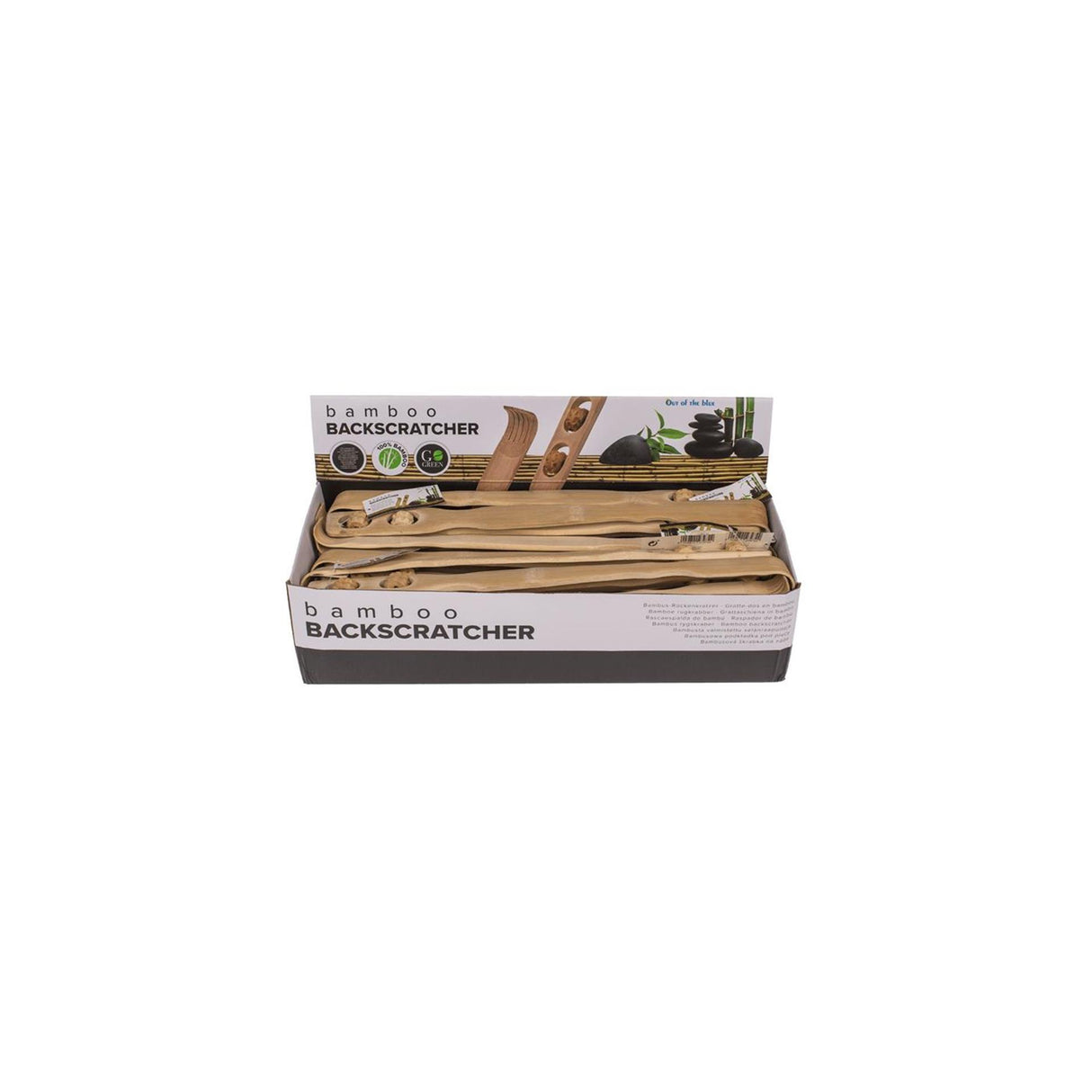 Verschiedenes Bambus Massage Rückenkratzer Rückenkratzer mit Massagerollen
