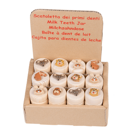 Dsp Milchzahnbox aus Holz. 5 Sortiment.