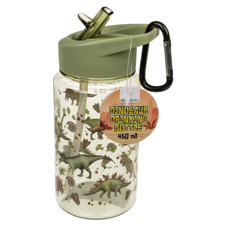 Abi Trinkflasche, Dinosaurier mit Strohhalm. 450 ml