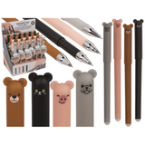 Dsp uitwisbare pen dieren, 14 cm. 4 ass.
