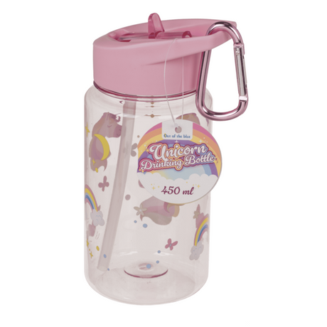Abi Trinkflasche, Einhorn mit Strohhalm. 450 ml
