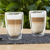 Salut Hallo 2-Stéck Glas Set Latte Macchato 400 ml transparent