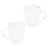 Hi Cappuccinoglazenens 2-teilig 270 ml transparent