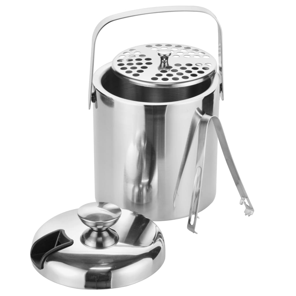 Hi Hi Ice bucket with lid and tongs