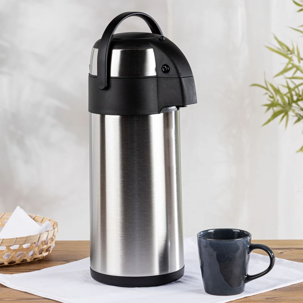 Hallo Thermoskan mit Pumpe 5 l