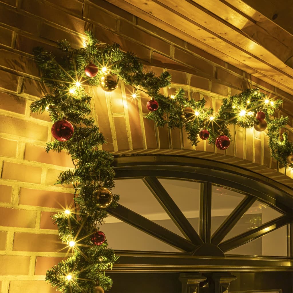 Salut salut la guirlande de Noël avec 80 LED blancs chauds 20 m