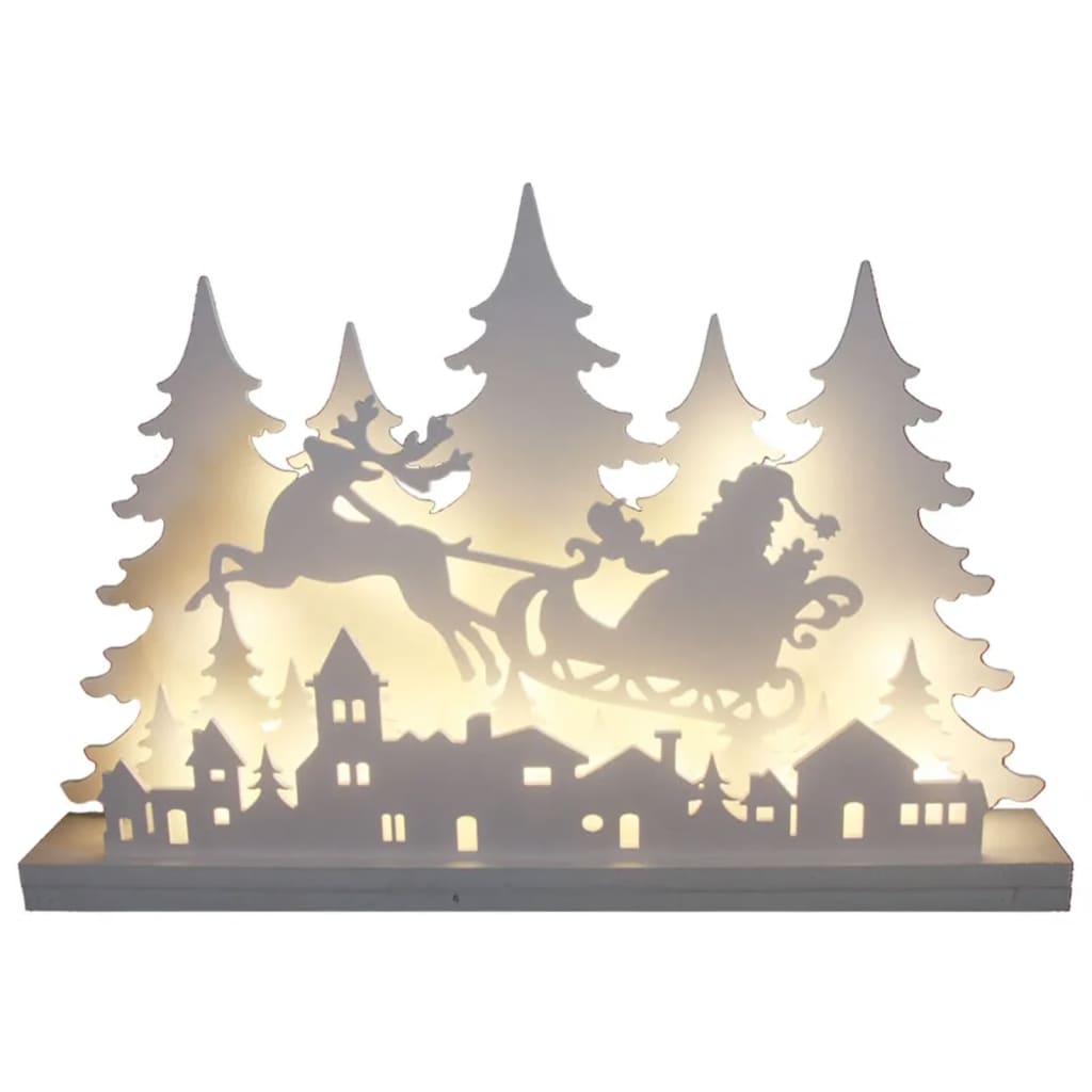 Hi Hi Hi Christmas Lighting Silhouette With Anyone Reindeer LED Wood