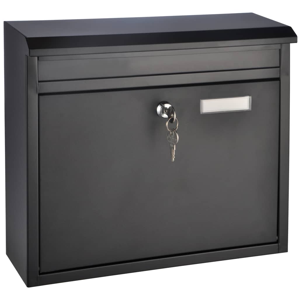 Hallo Briefkasten 36x12x32 cm schwarz