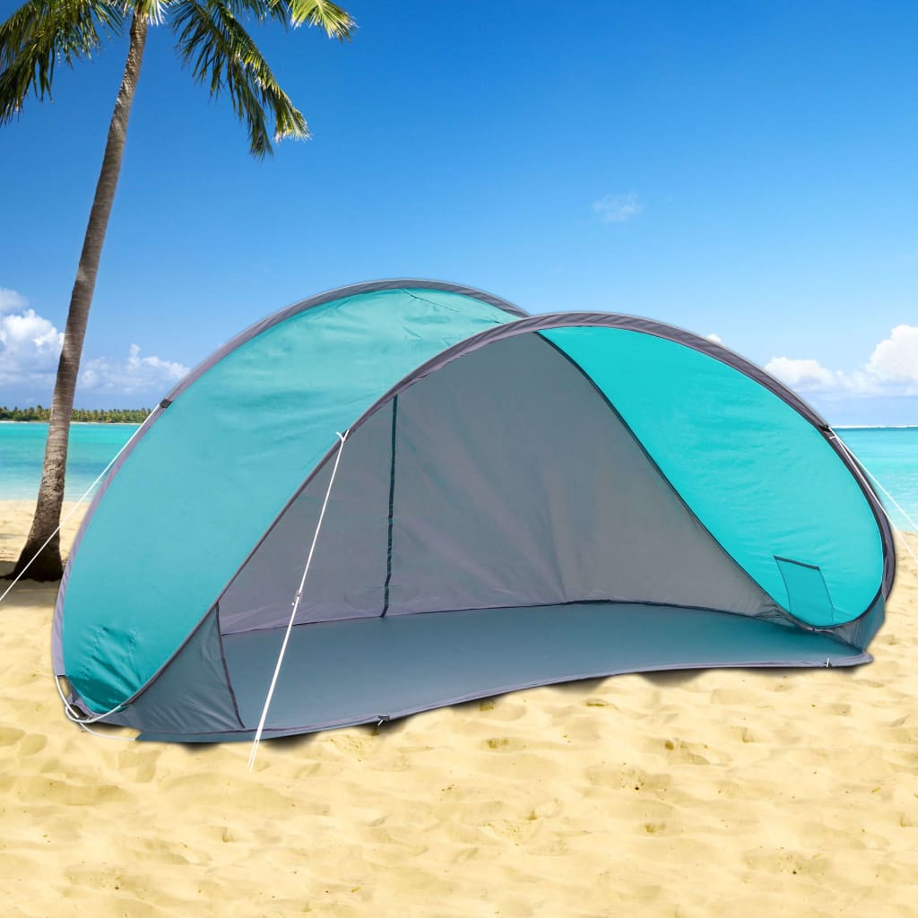 Hola hola carpa de playa pop-up azul