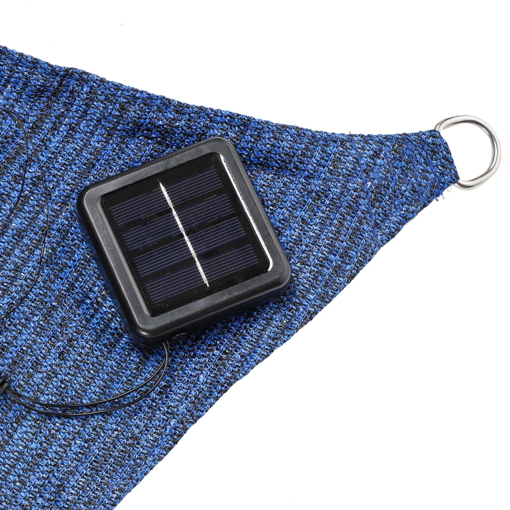 Hallo Zonnezeil mit 100 LEDs 2x3 m hellblau
