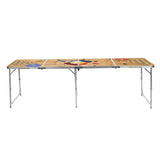 Hi Hi Beer Pong Tisch faltbar 240 x 60 x 55 cm MDF und Aluminium