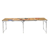 Hi Bier -Pong -Tisch faltbar 240 x 60 x 55 cm MDF und Aluminium