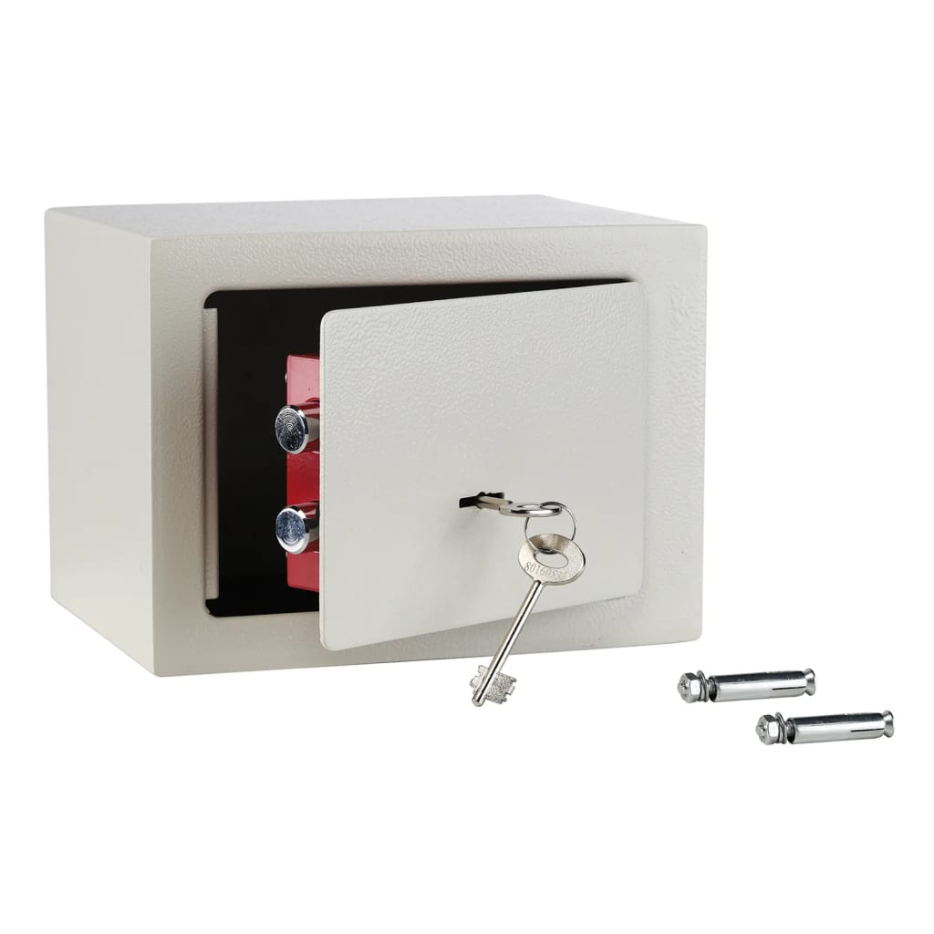 Hi Hi Hotel safe with 2 keys 23x17x17 cm steel white