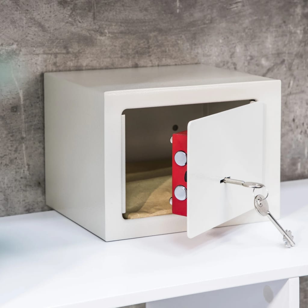 Ahoj ahoj hotel Safe s 2 klíči 23x17x17 cm Steel White