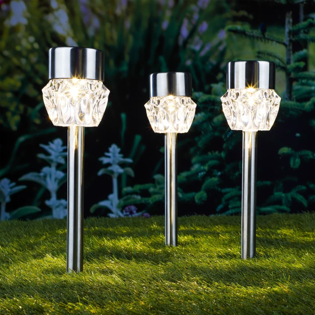 Hi hi padverlichting solar led 3 st kristal