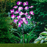 Salut salut jardin lampe orchidée solaire LED 75 cm