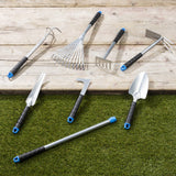 Hallo 8-teiliger Gartenwerkzeugset Metal Silberfarbe