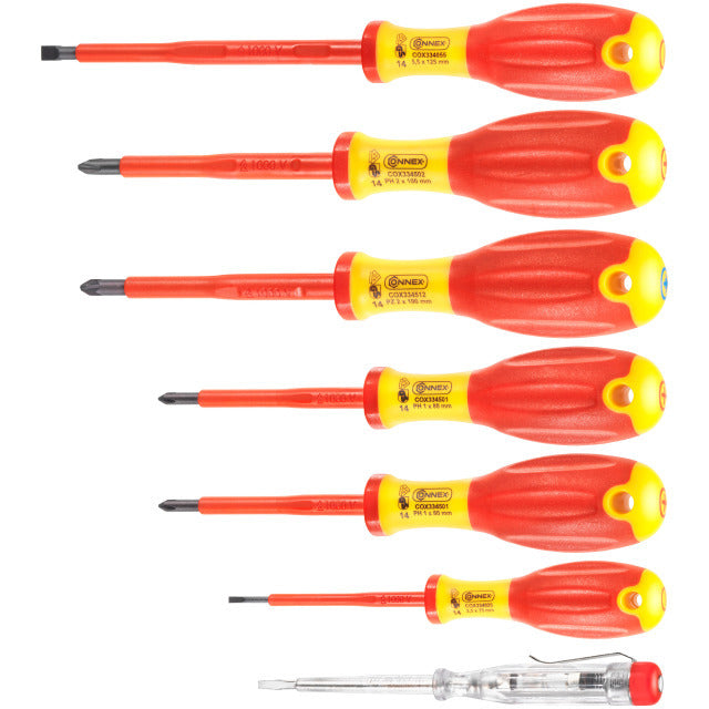 Connex Cox334207 7-teiliger Schraubendreher-Set 1KV 2C