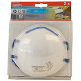 Connex ffp2 Staubmasken 2 Stück weiß blau