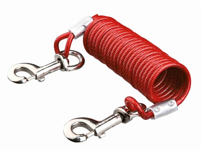 Trixie Controlling line with spiral cable Red