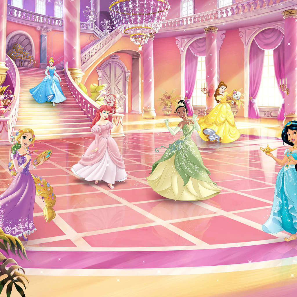 Komar Foto Wallpaper Glitzparty Prinzessin 368x254 cm Pink
