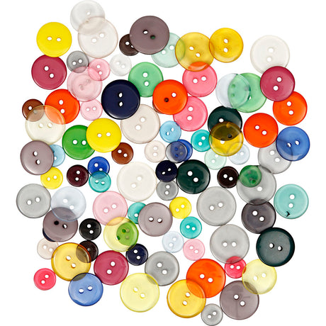 Kreativunternehmen https: www.cchobby.nl Buttons-d-12-18-20-mm-verschiedene-Farben-50-gr-100-Stück-1-Box