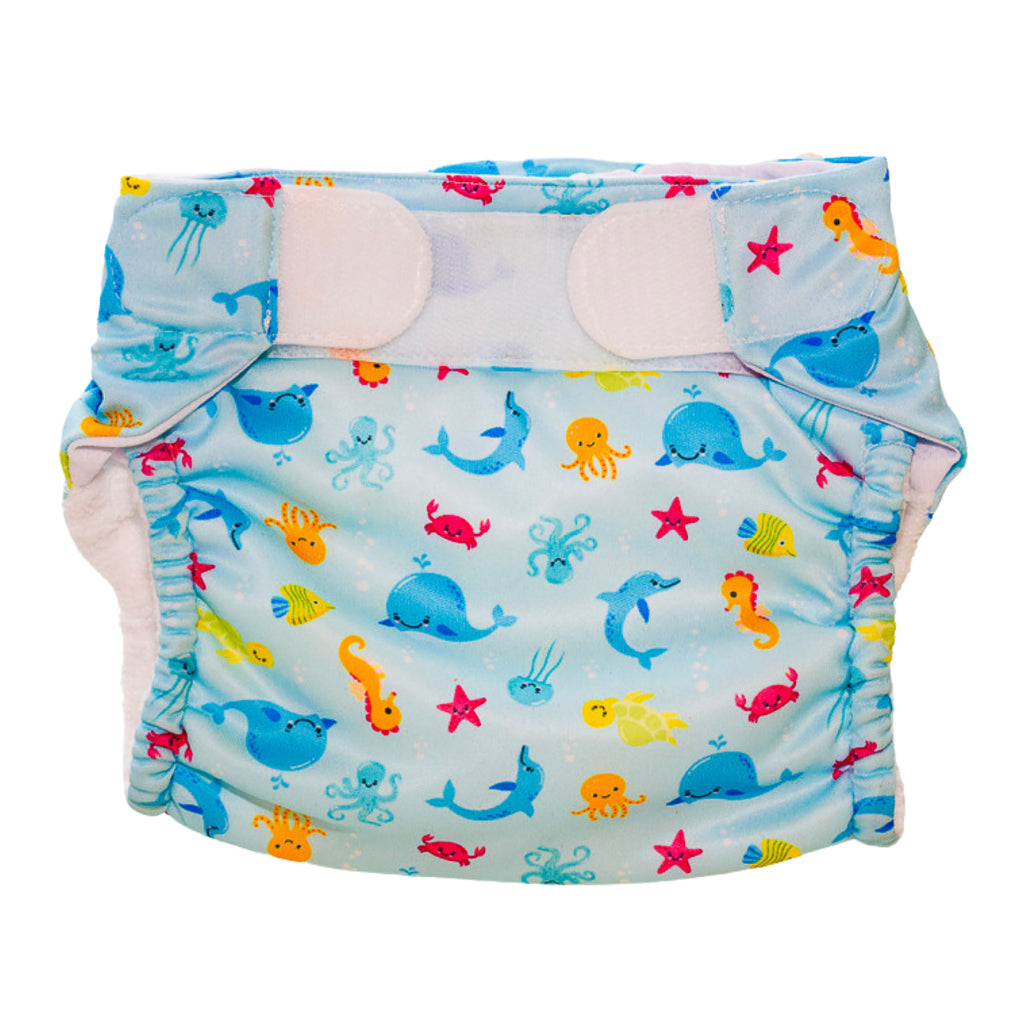 Freds Swim Academy waschbare Schwimmwindel Meerestiere Größe 1 4-9 kg blau