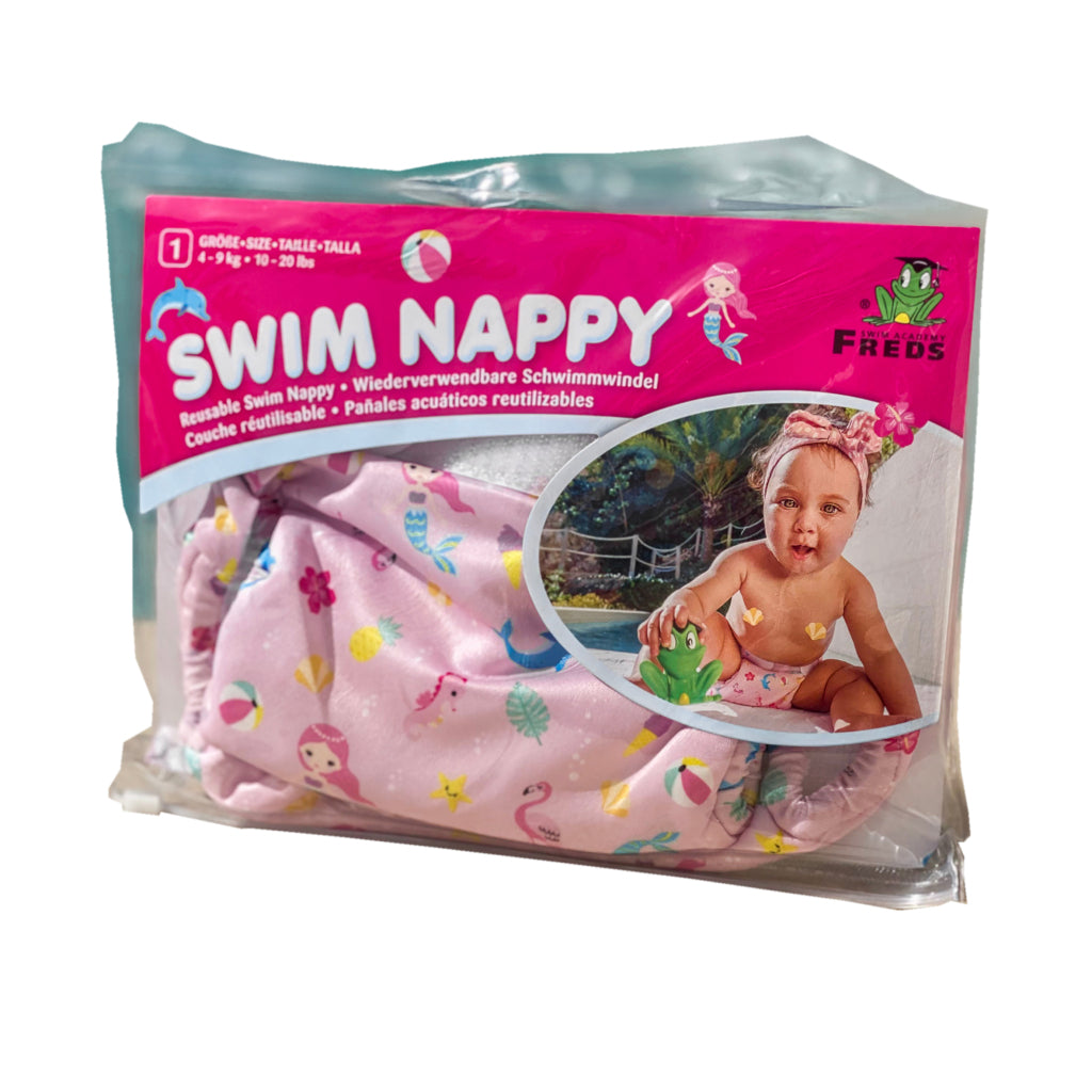 Freds Swim Academy waschbare Schwimmwindel Meerjungfrau Größe 1 4-9 kg rosa