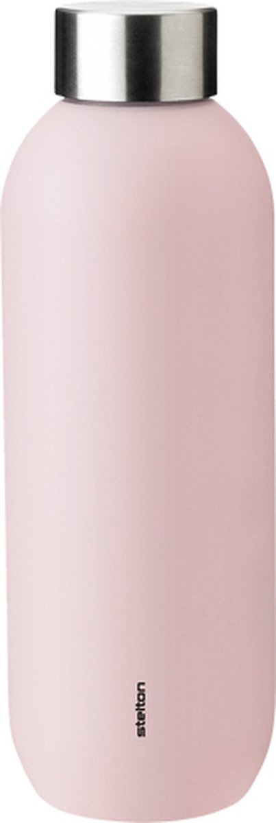 Stelton keep cool - Thermosflasche - Edelstahl - 600 ml - Soft Rose