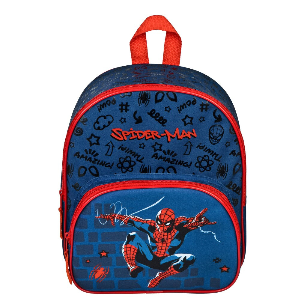 Undercover-Rucksack mit Spiderman-Vordertasche
