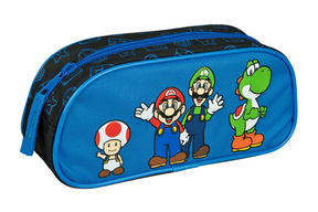 Undercover Federmäppchen Super Mario Blau mit Reißverschluss
