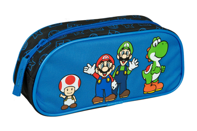 Undercover Federmäppchen Super Mario Blau mit Reißverschluss
